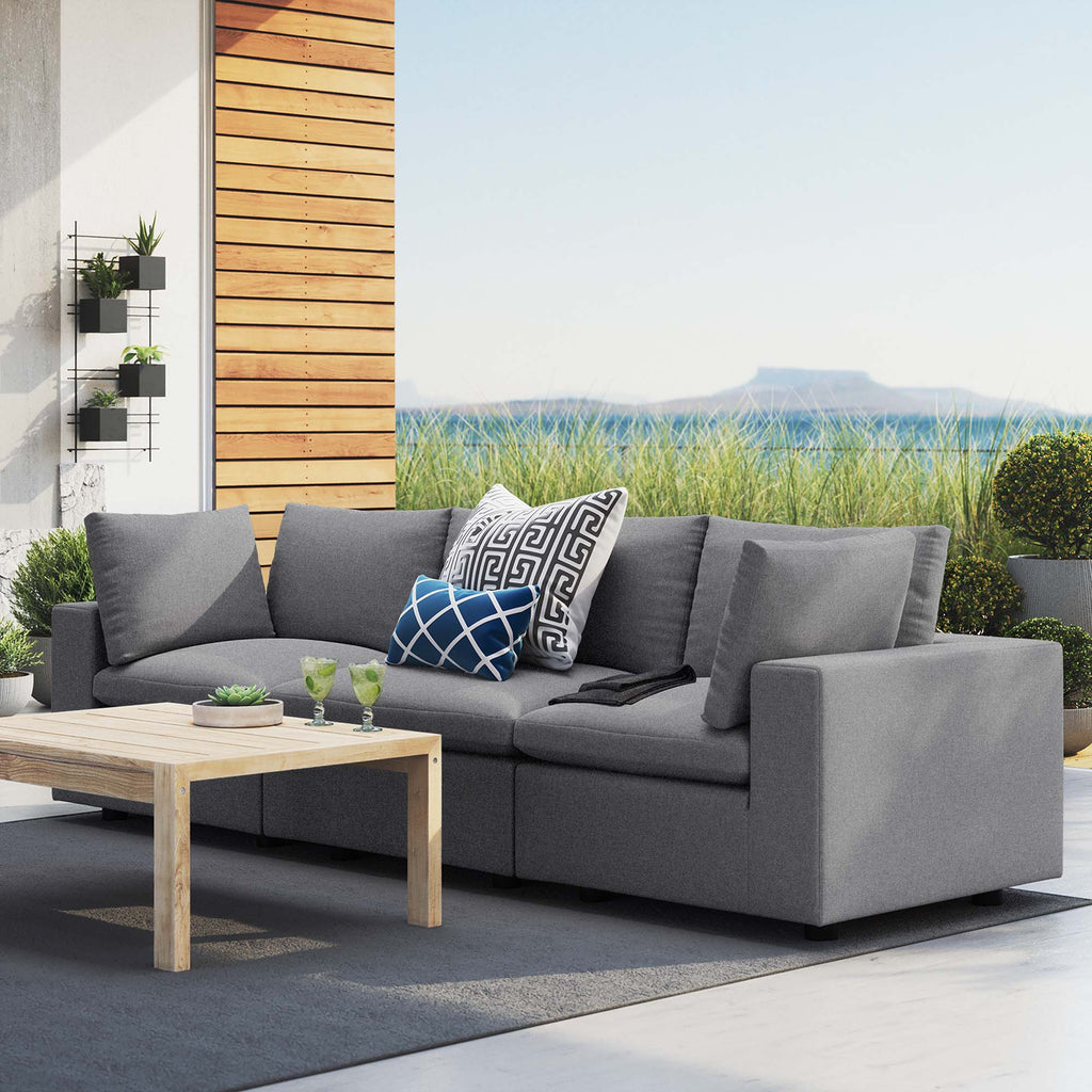 Commix Sunbrella Outdoor Patio Sofa - Gray