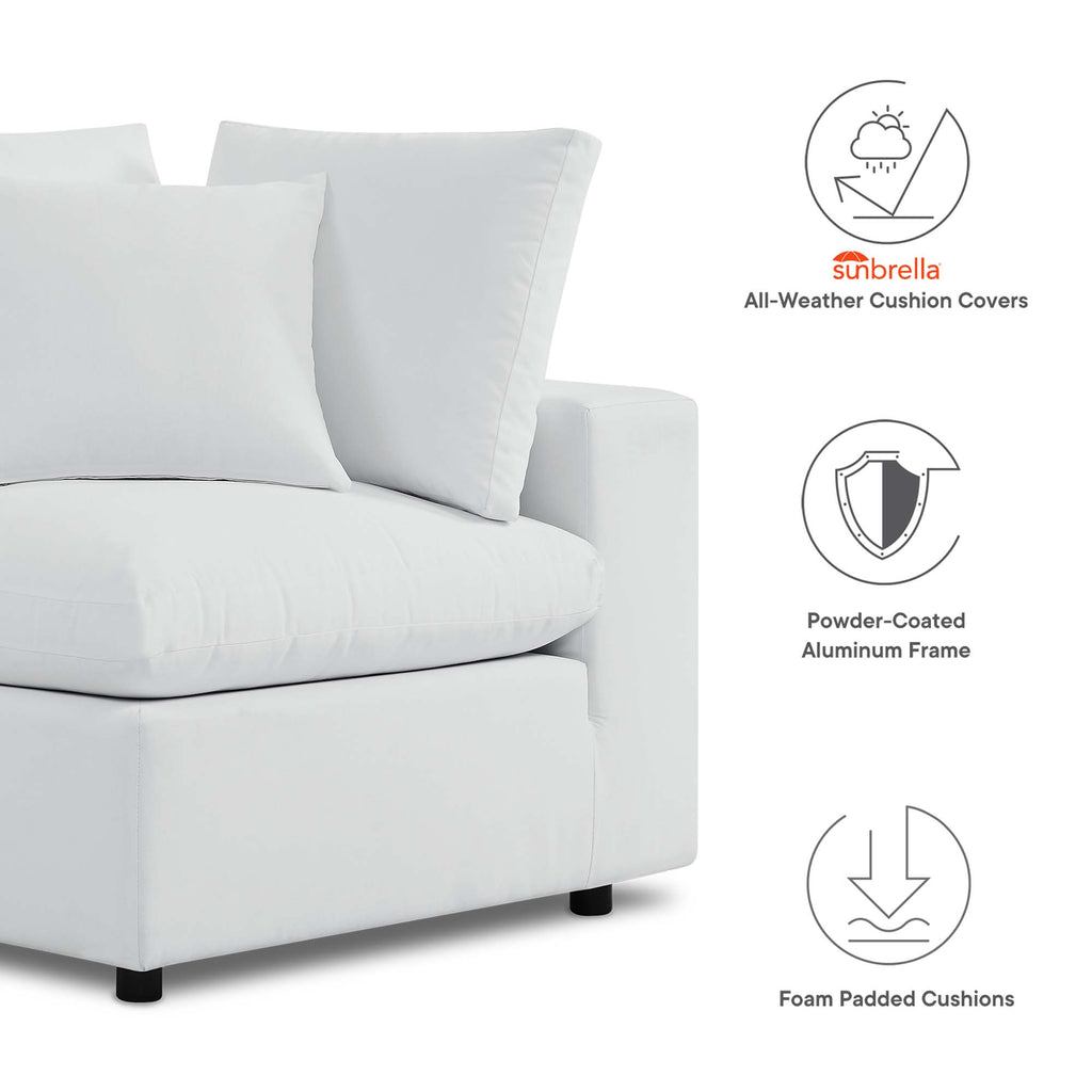 Commix Sunbrella Outdoor Patio Sofa - White