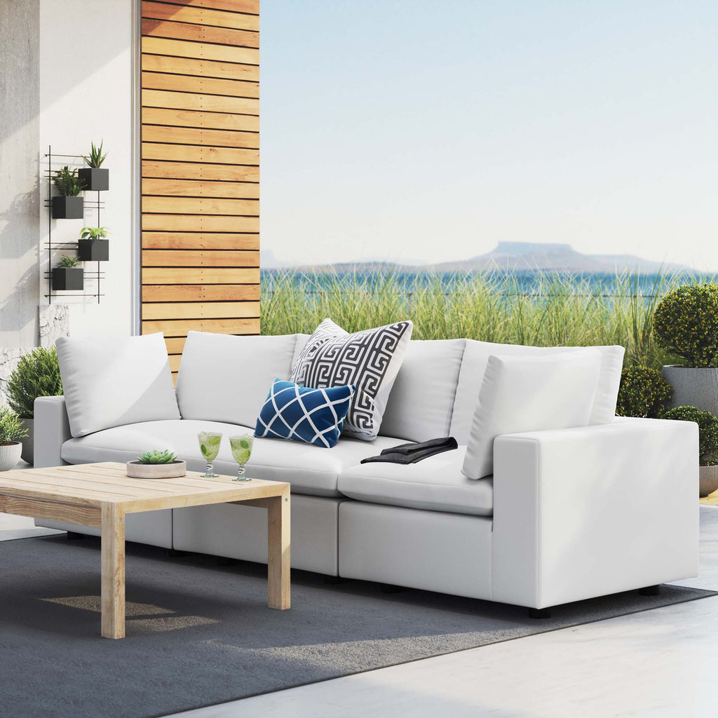 Commix Sunbrella Outdoor Patio Sofa - White