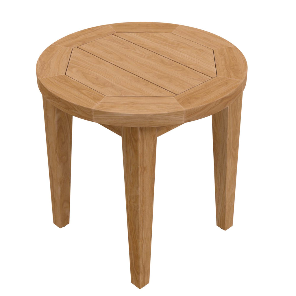 Brisbane Teak Wood Outdoor Patio Side Table - Natural