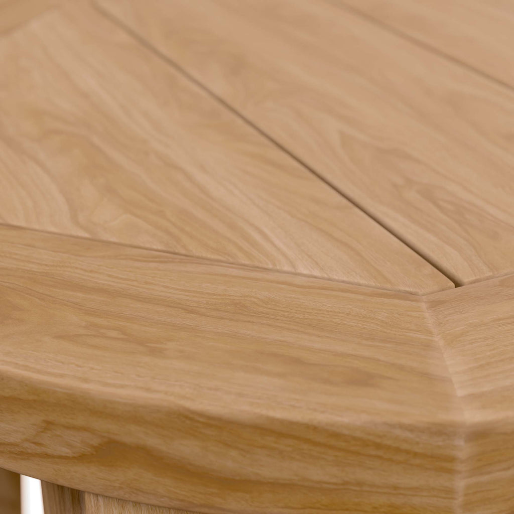 Brisbane Teak Wood Outdoor Patio Side Table - Natural