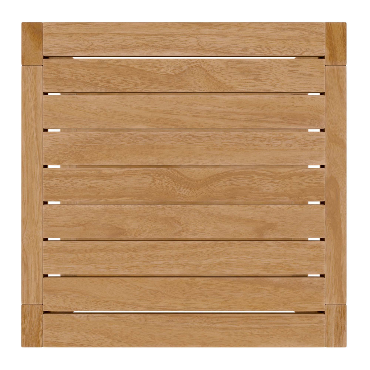 Carlsbad Teak Wood Outdoor Patio Side Table - Natural