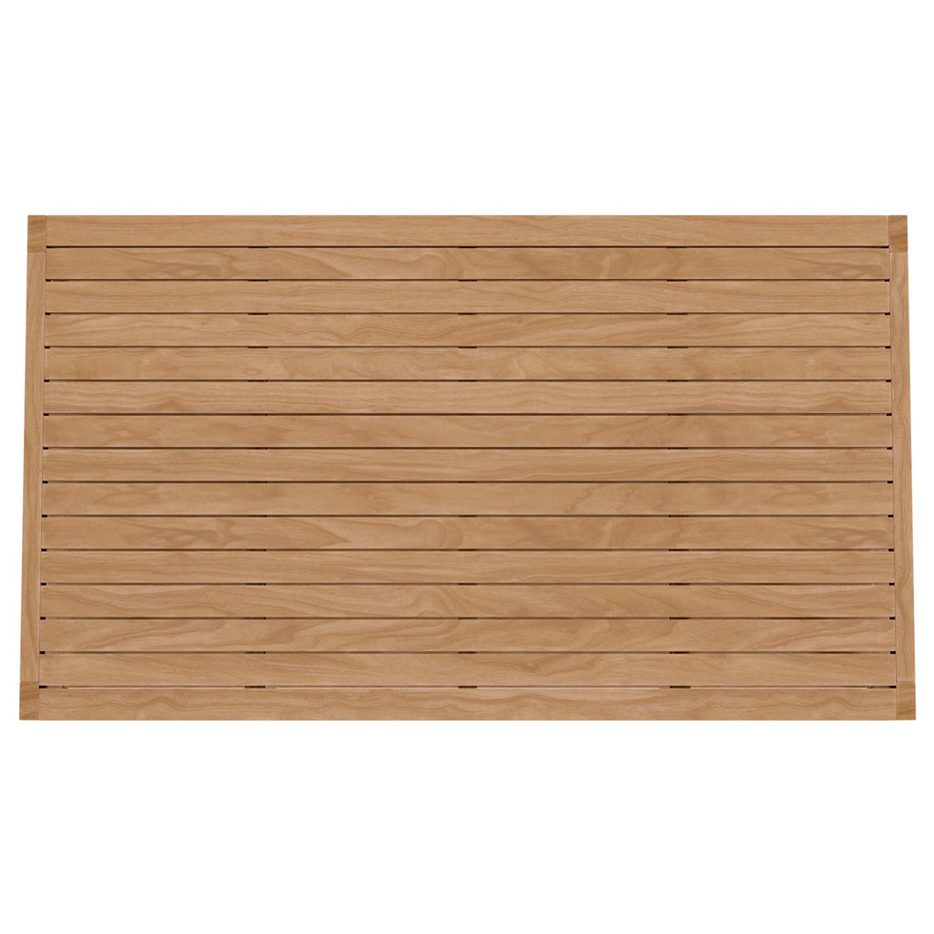 Carlsbad Teak Wood Outdoor Patio Coffee Table - Natural