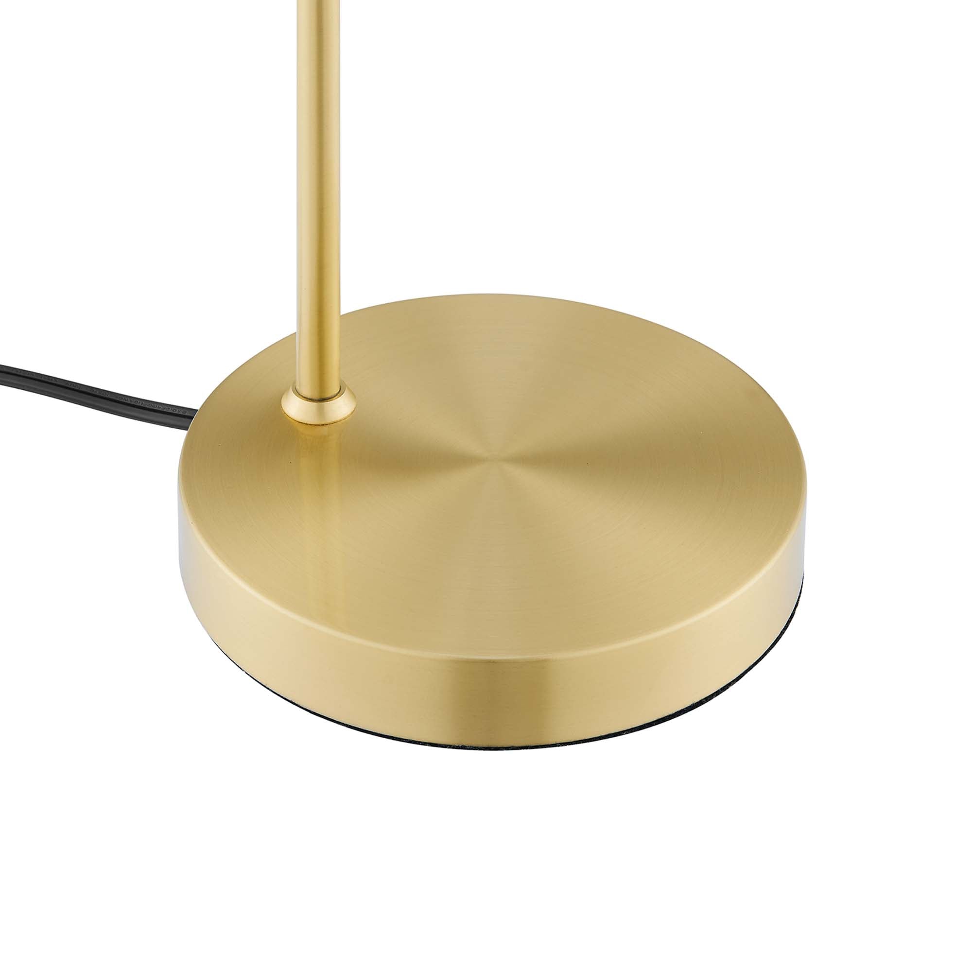 Element Glass Table Lamp - Satin Brass