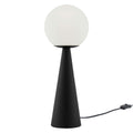 Apex Glass Globe Glass Table Lamp - White Black