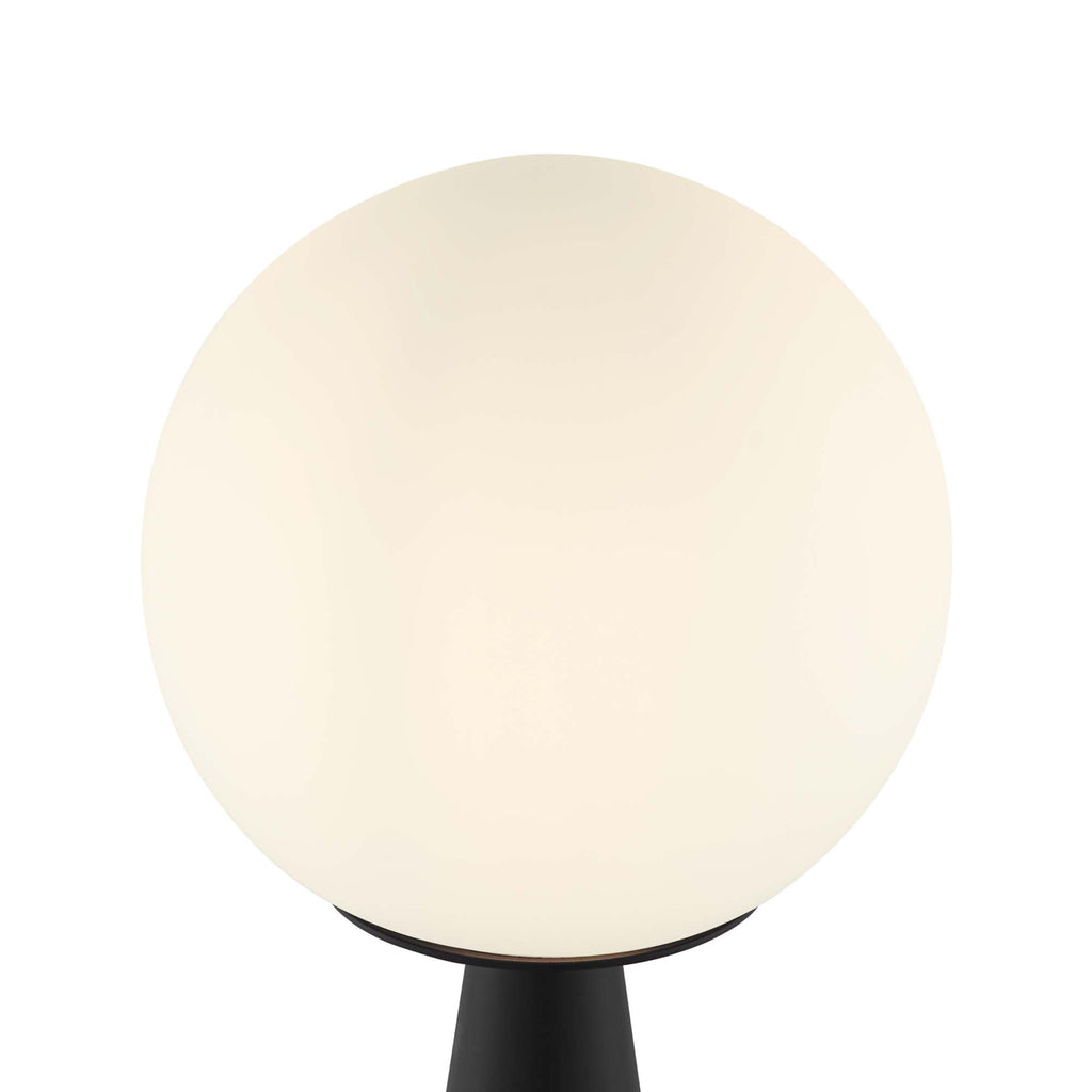 Apex Glass Globe Glass Table Lamp - White Black