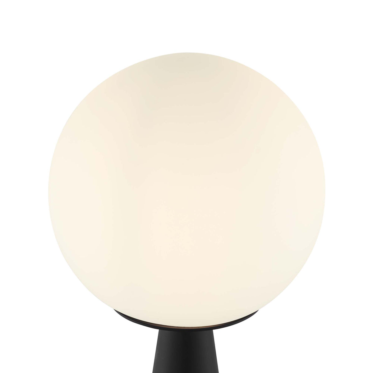 Apex Glass Globe Glass Table Lamp - White Black