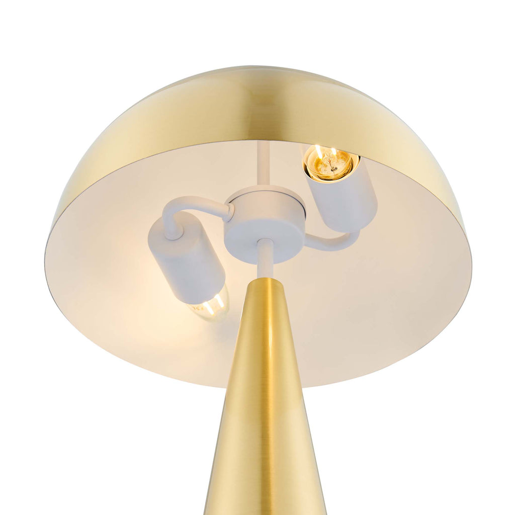 Selena Metal Table Lamp - Satin Brass