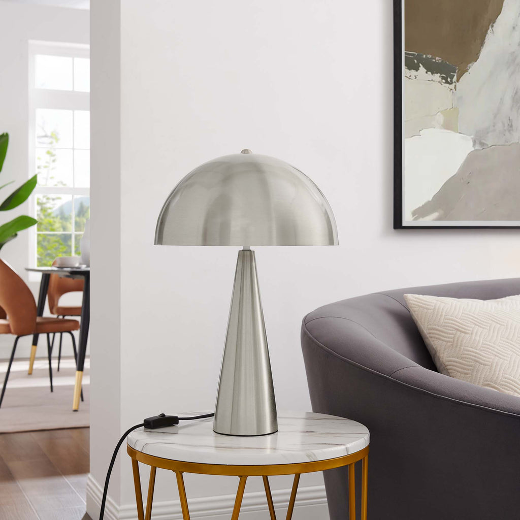 Selena Metal Table Lamp - Satin Nickel