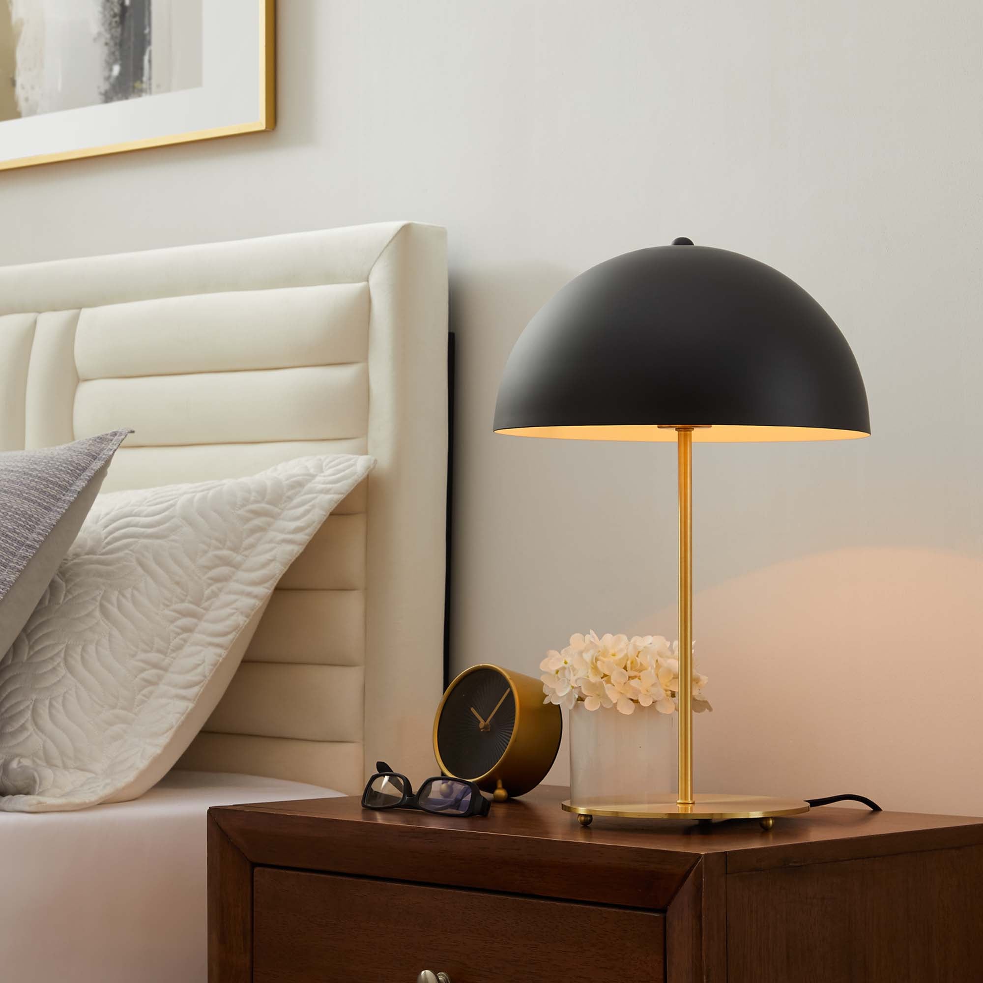 Ideal Metal Table Lamp - Black Satin Brass