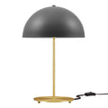 Ideal Metal Table Lamp - Gray Satin Brass