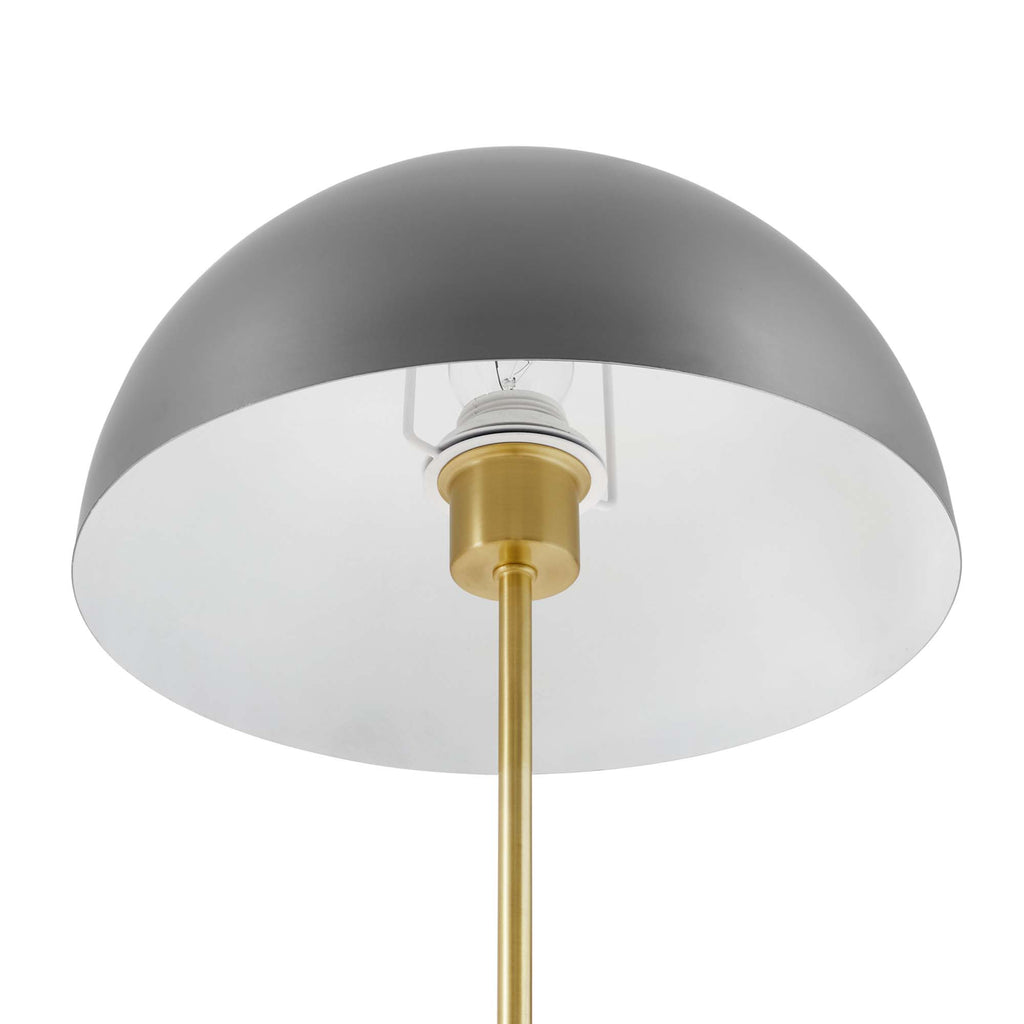Ideal Metal Table Lamp - Gray Satin Brass
