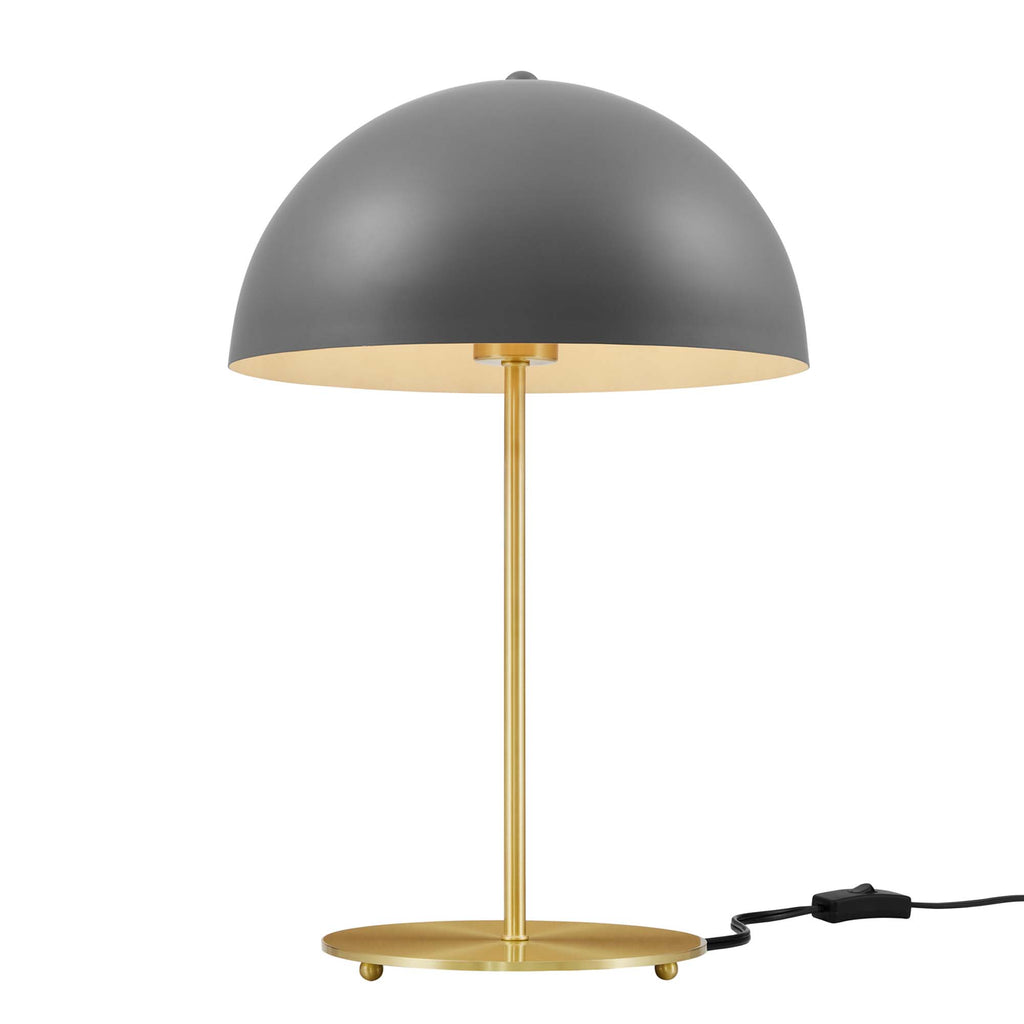 Ideal Metal Table Lamp - Gray Satin Brass