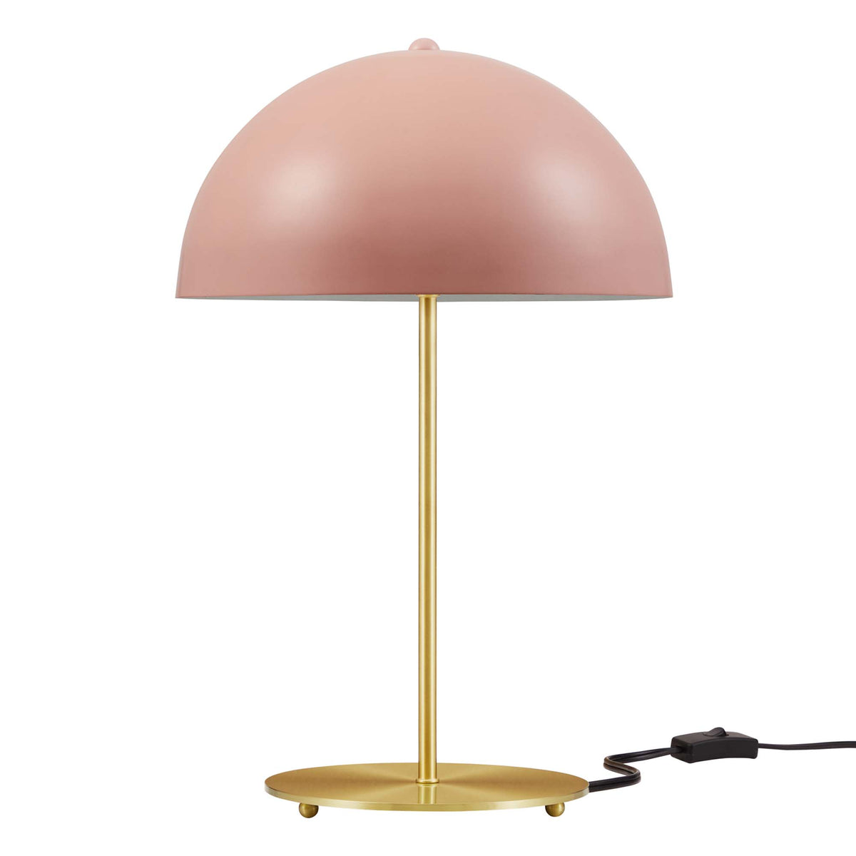 Ideal Metal Table Lamp - Pink Satin Brass