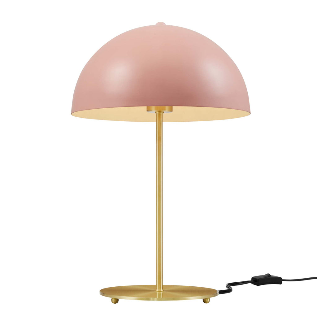 Ideal Metal Table Lamp - Pink Satin Brass