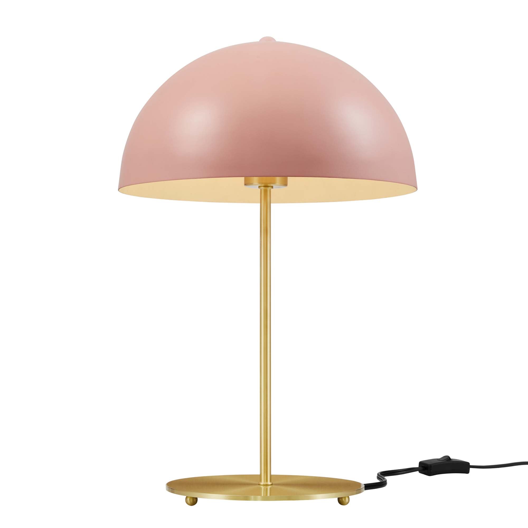 Ideal Metal Table Lamp - Pink Satin Brass