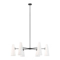 Beacon 6-Light Chandelier - Opal Black