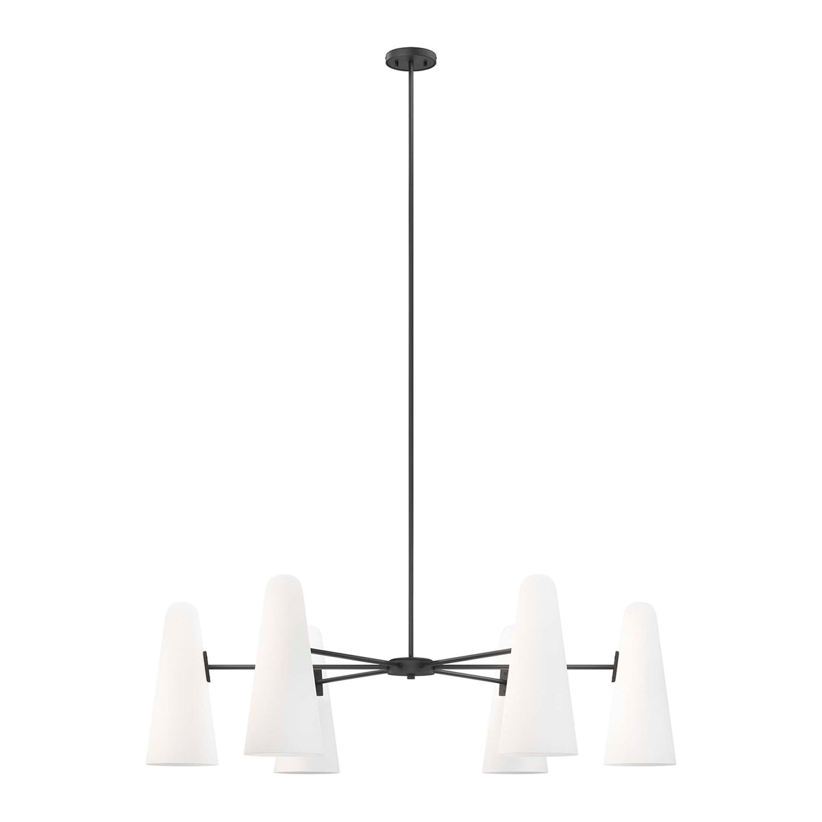 Beacon 6-Light Chandelier - Opal Black