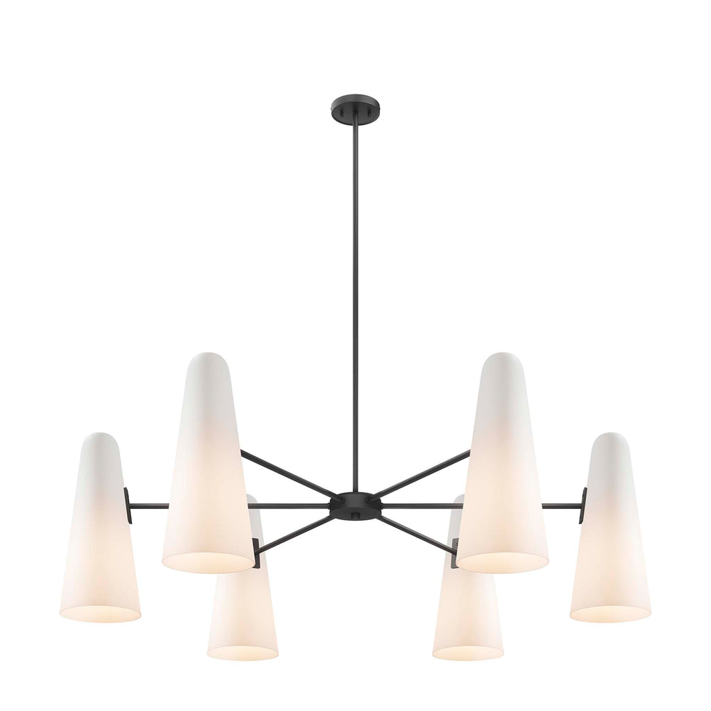 Beacon 6-Light Chandelier - Opal Black