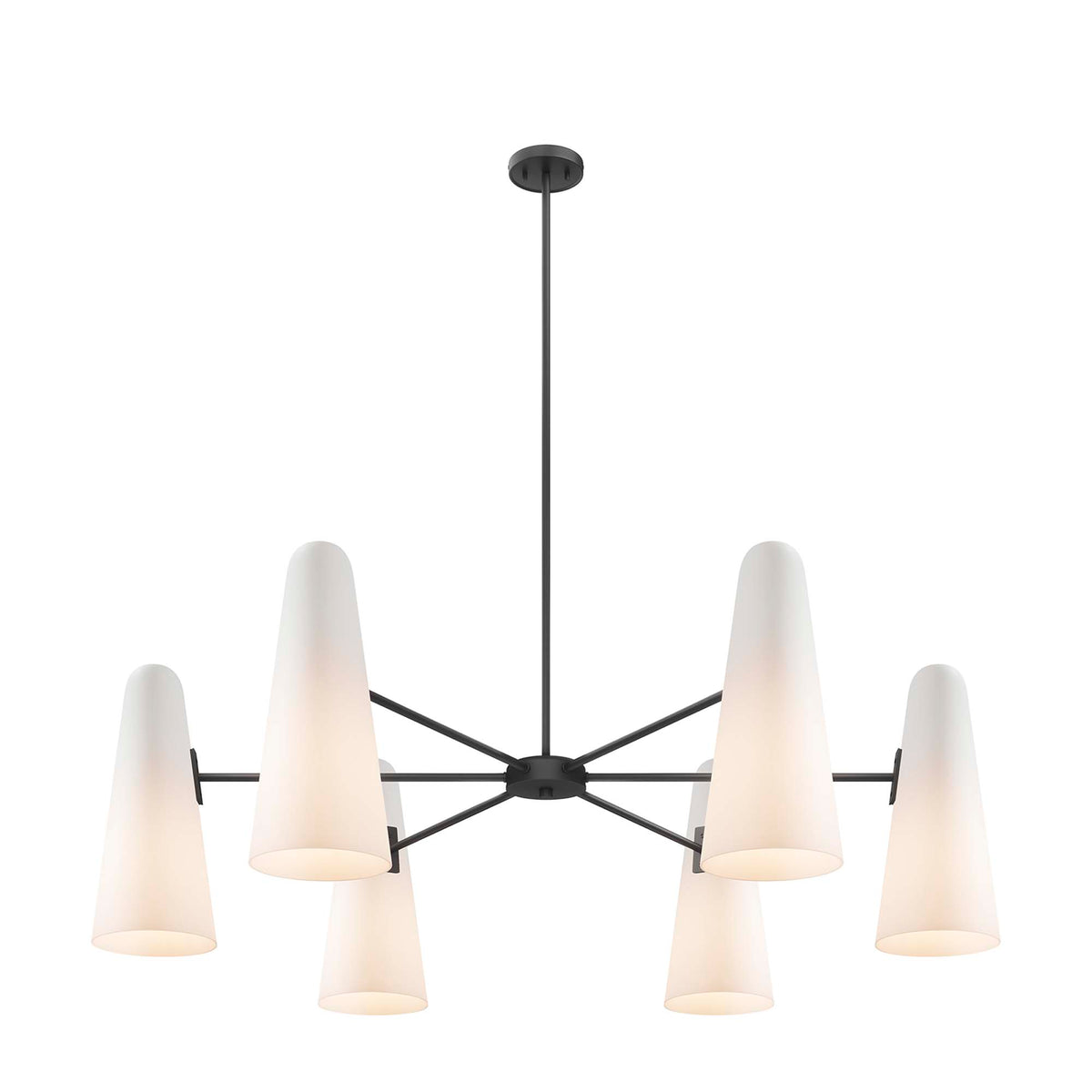Beacon 6-Light Chandelier - Opal Black