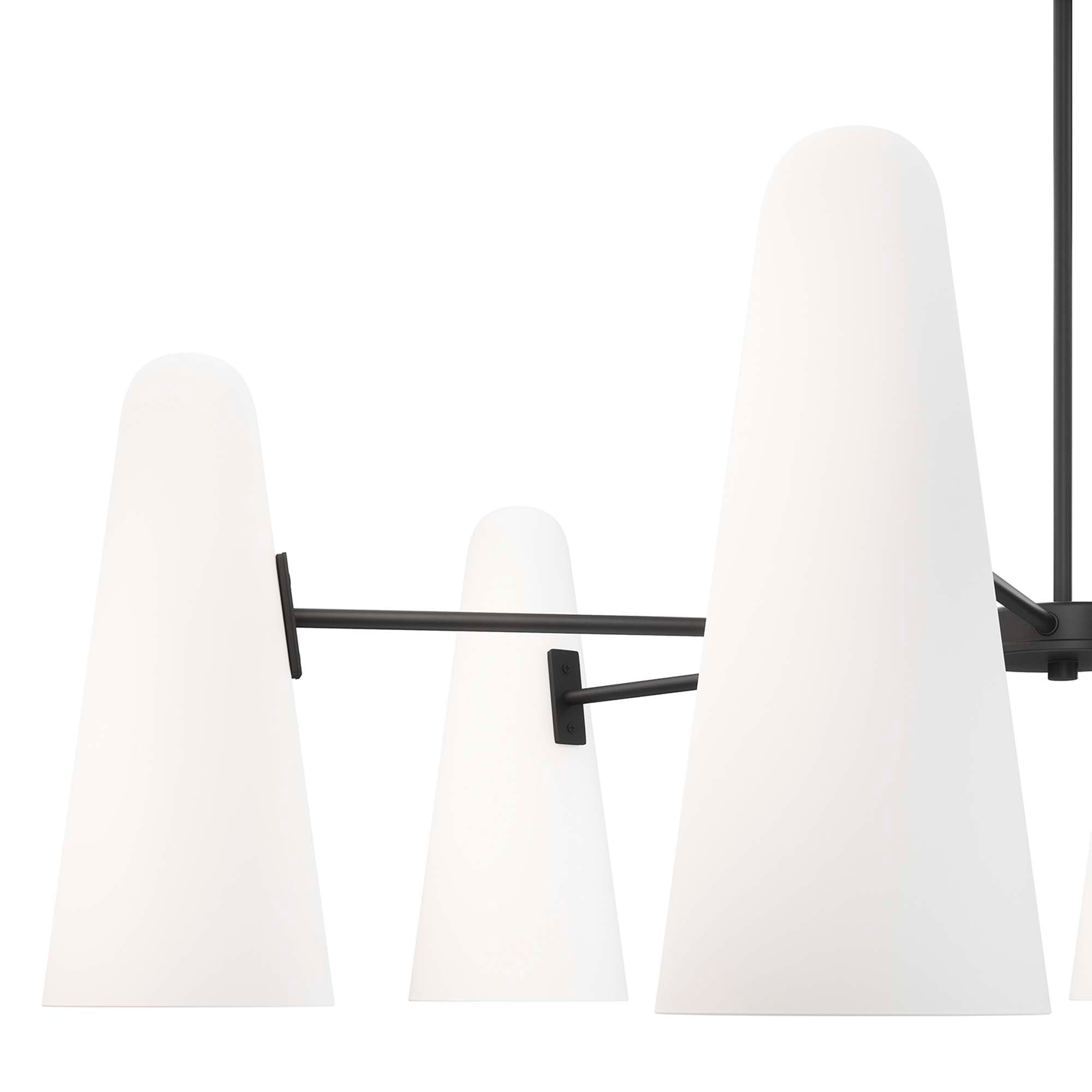 Beacon 6-Light Chandelier - Opal Black
