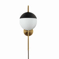 Stellar 1-Light Wall Sconce - Opal Satin Brass