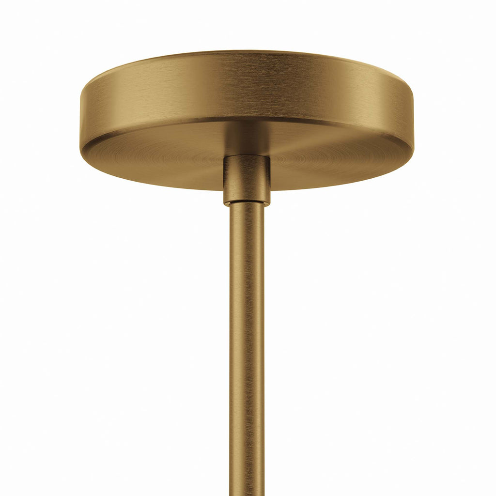 Stellar 5-Light Chandelier - Opal Satin Brass