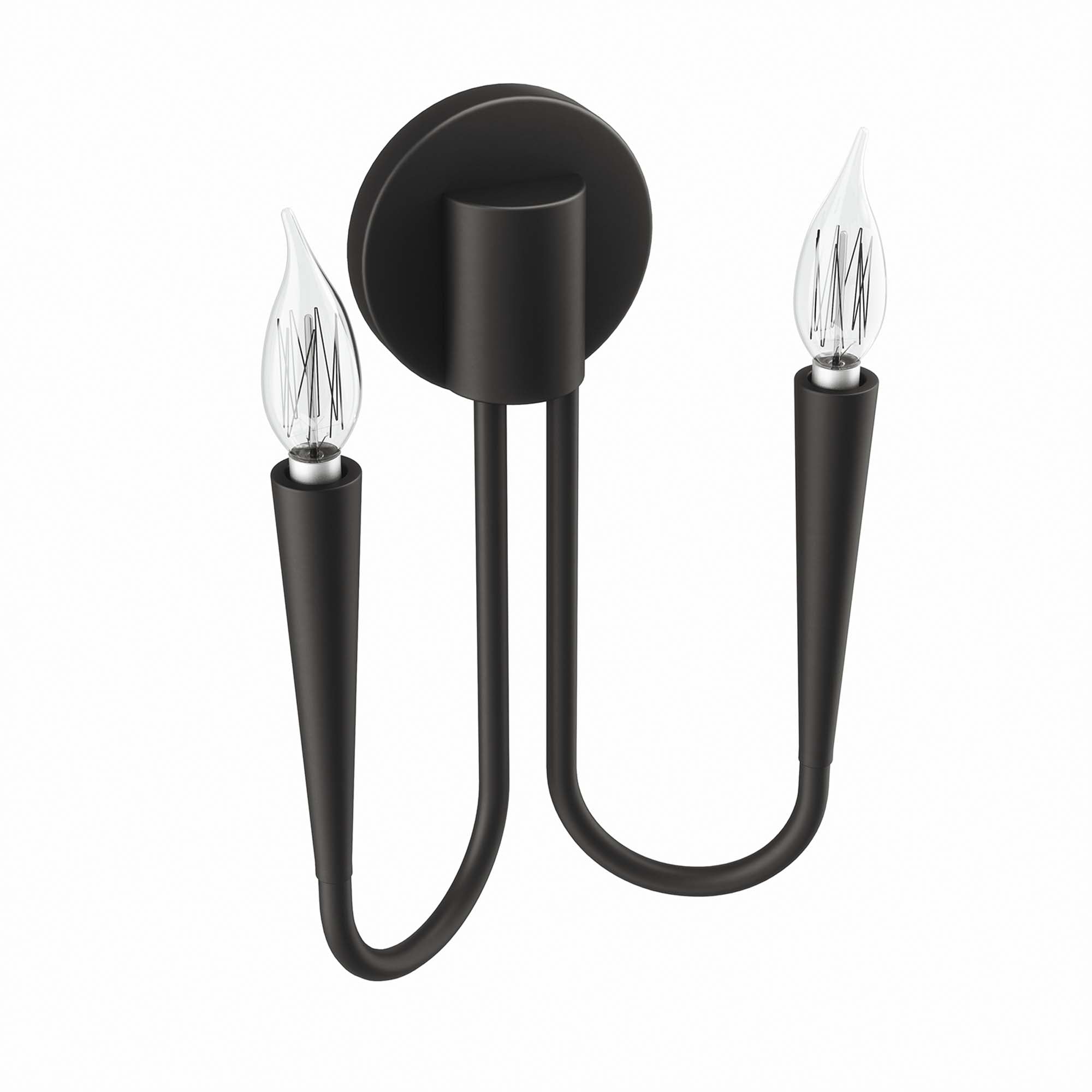 Penrose 2-Light Wall Sconce - Black