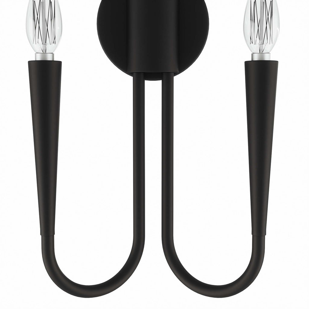 Penrose 2-Light Wall Sconce - Black