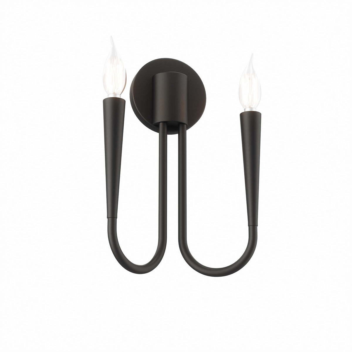 Penrose 2-Light Wall Sconce - Black