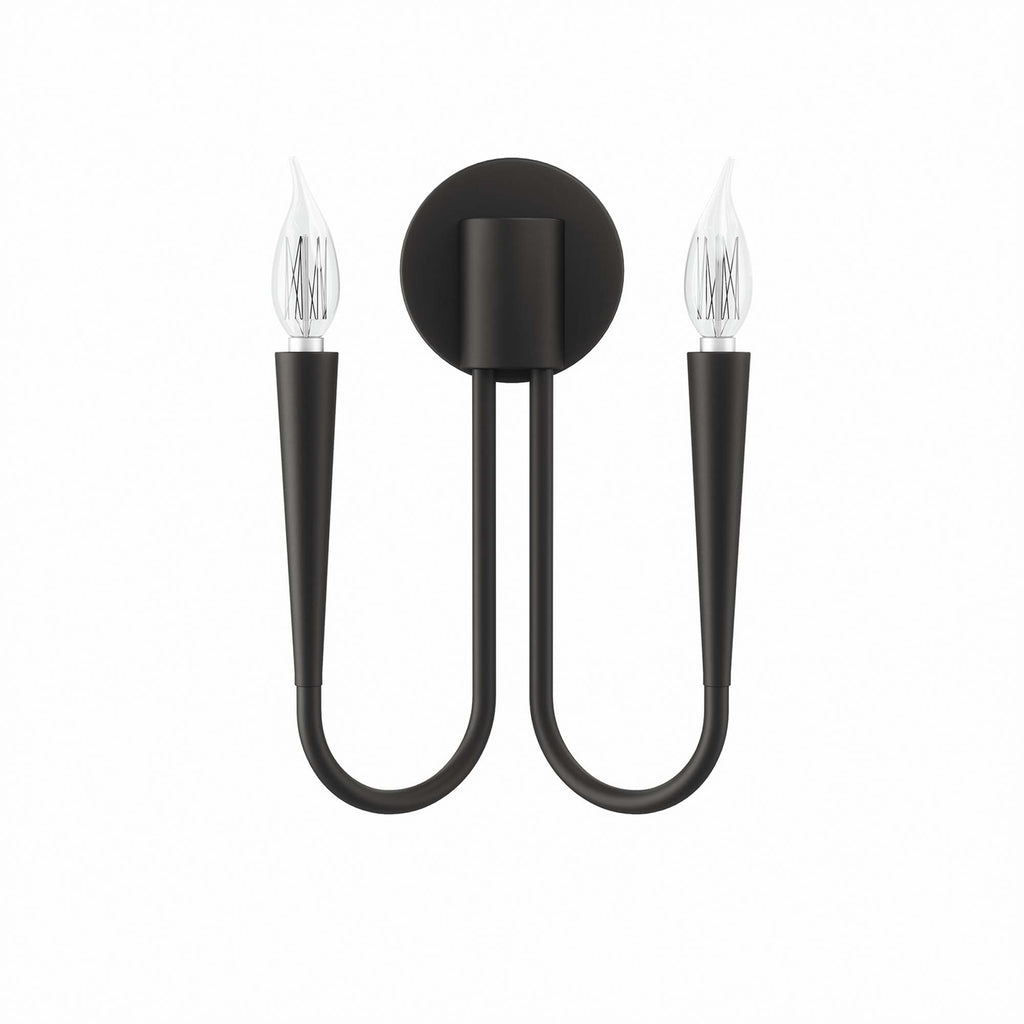 Penrose 2-Light Wall Sconce - Black