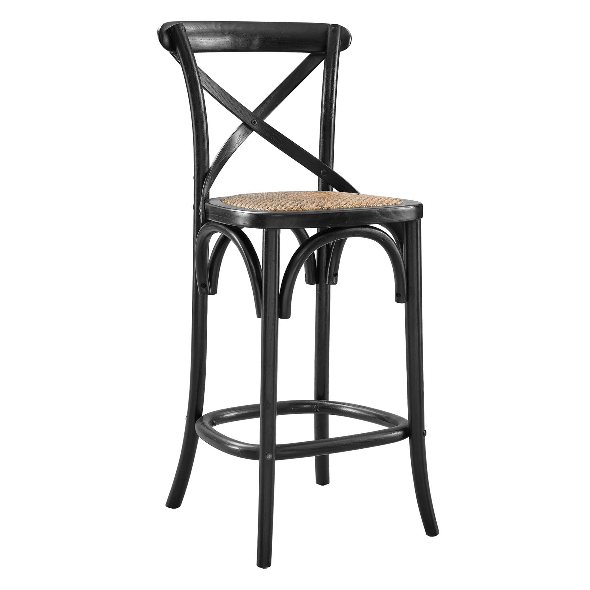 Gear Counter Stool - Black (EEI-5667-BLK)