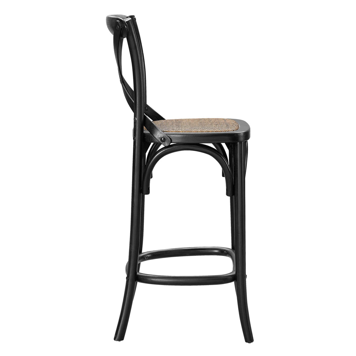 Gear Counter Stool - Black (EEI-5667-BLK)