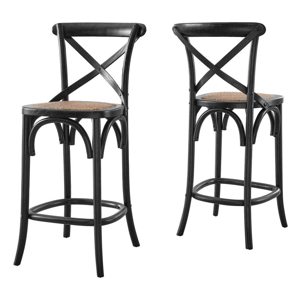 Gear Counter Stool - Black (EEI-5667-BLK)