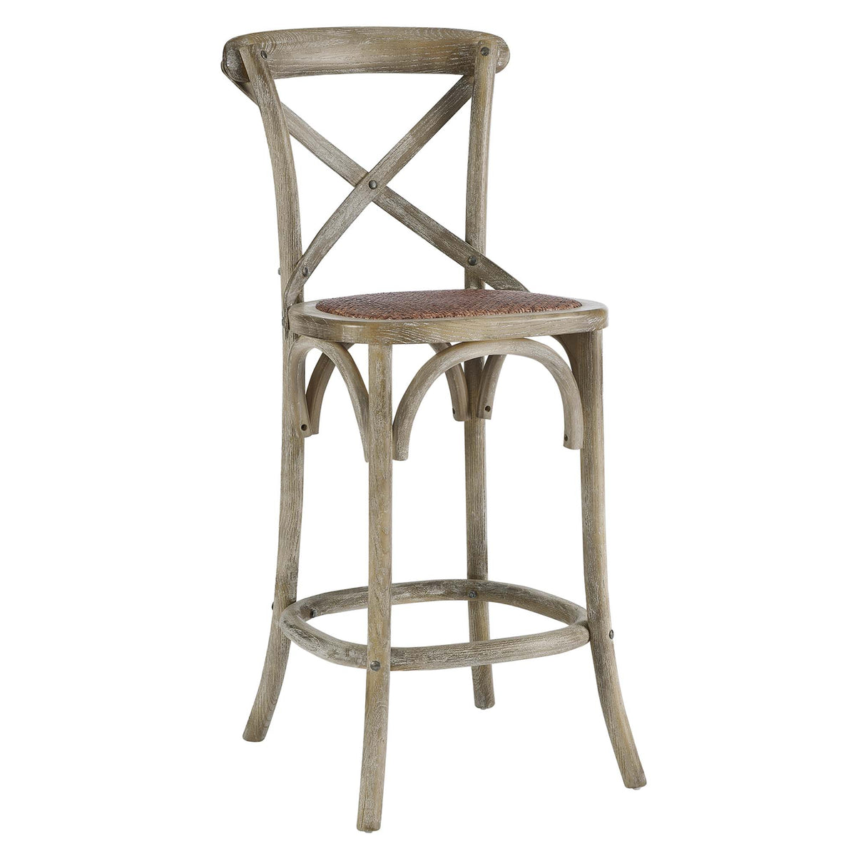 Gear Counter Stool - Gray (EEI-5667-GRY)