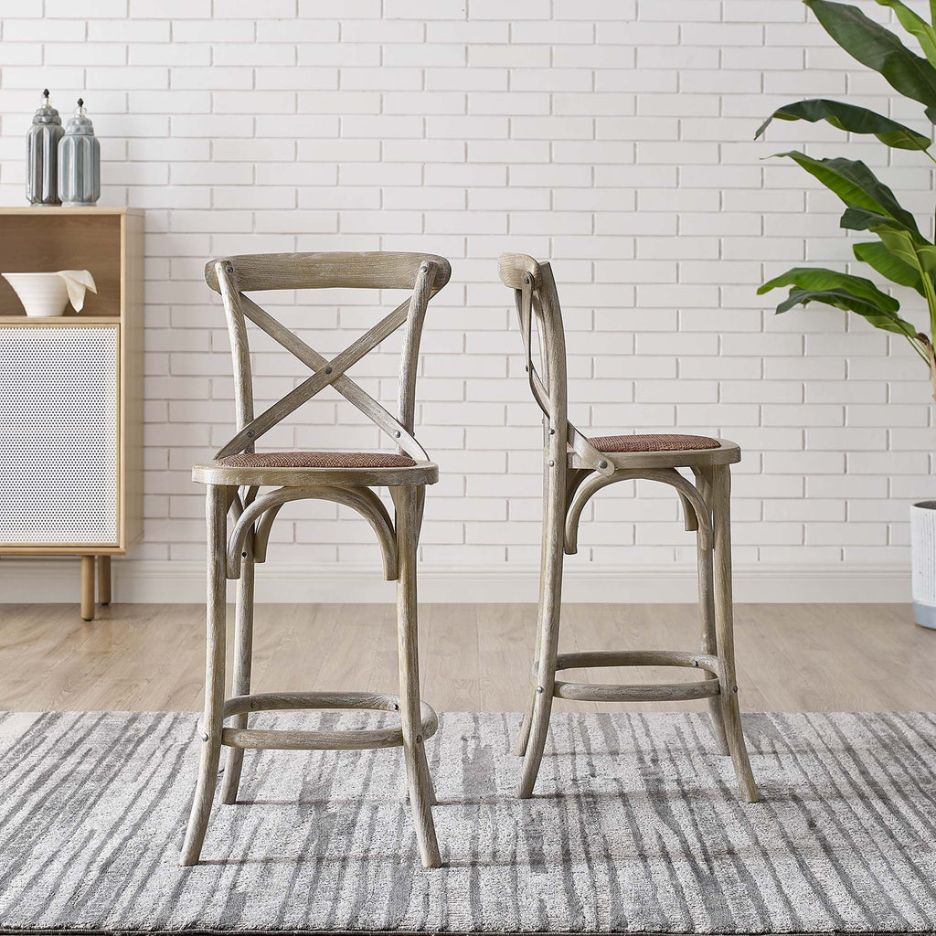 Gear Counter Stool - Gray (EEI-5667-GRY)