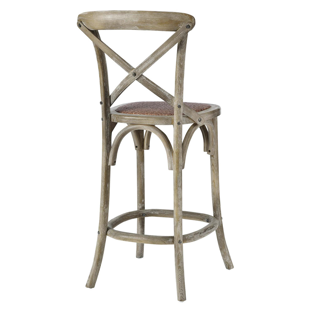 Gear Counter Stool - Gray (EEI-5667-GRY)