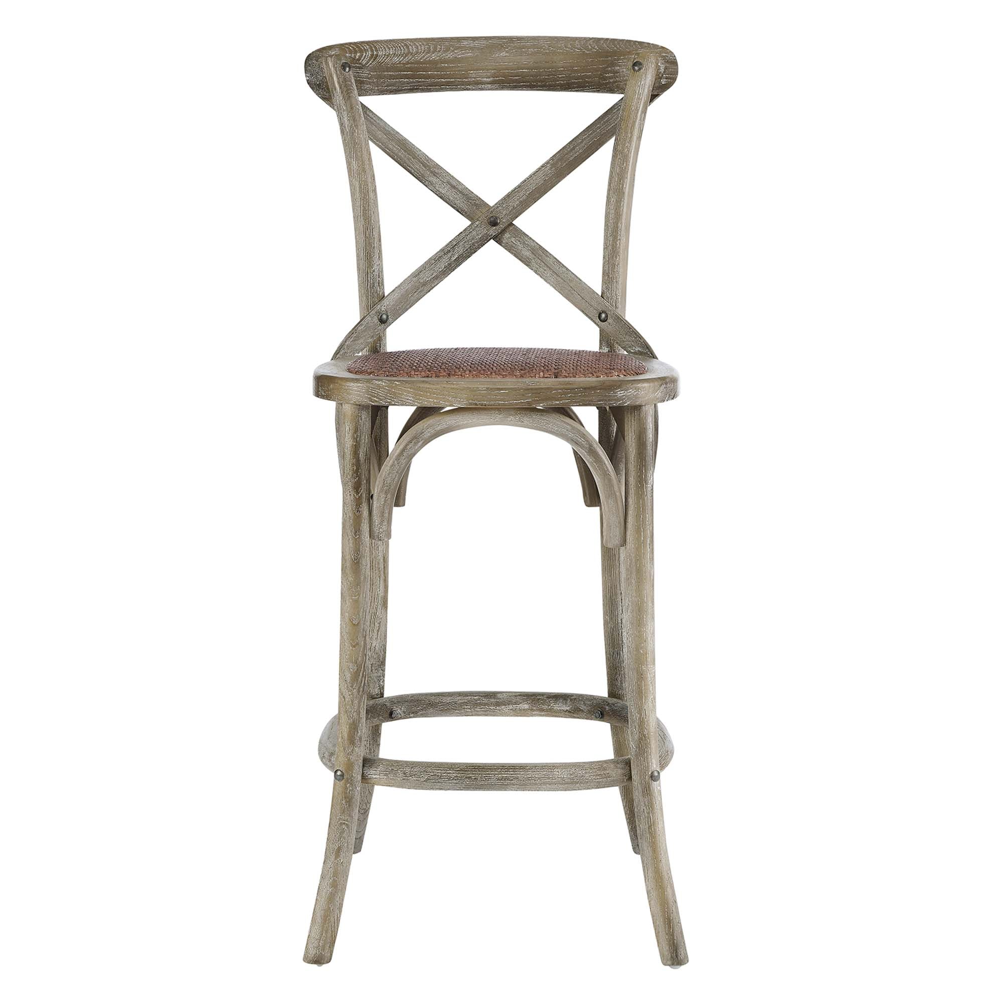 Gear Counter Stool - Gray (EEI-5667-GRY)
