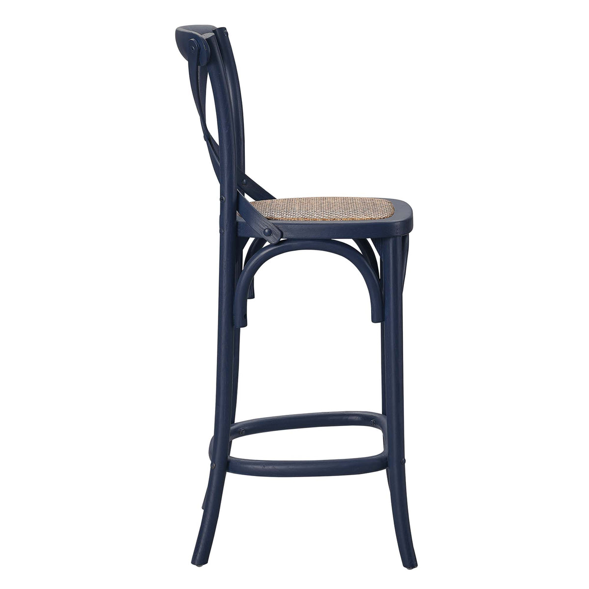 Gear Counter Stool - Midnight Blue (EEI-5667-MID)