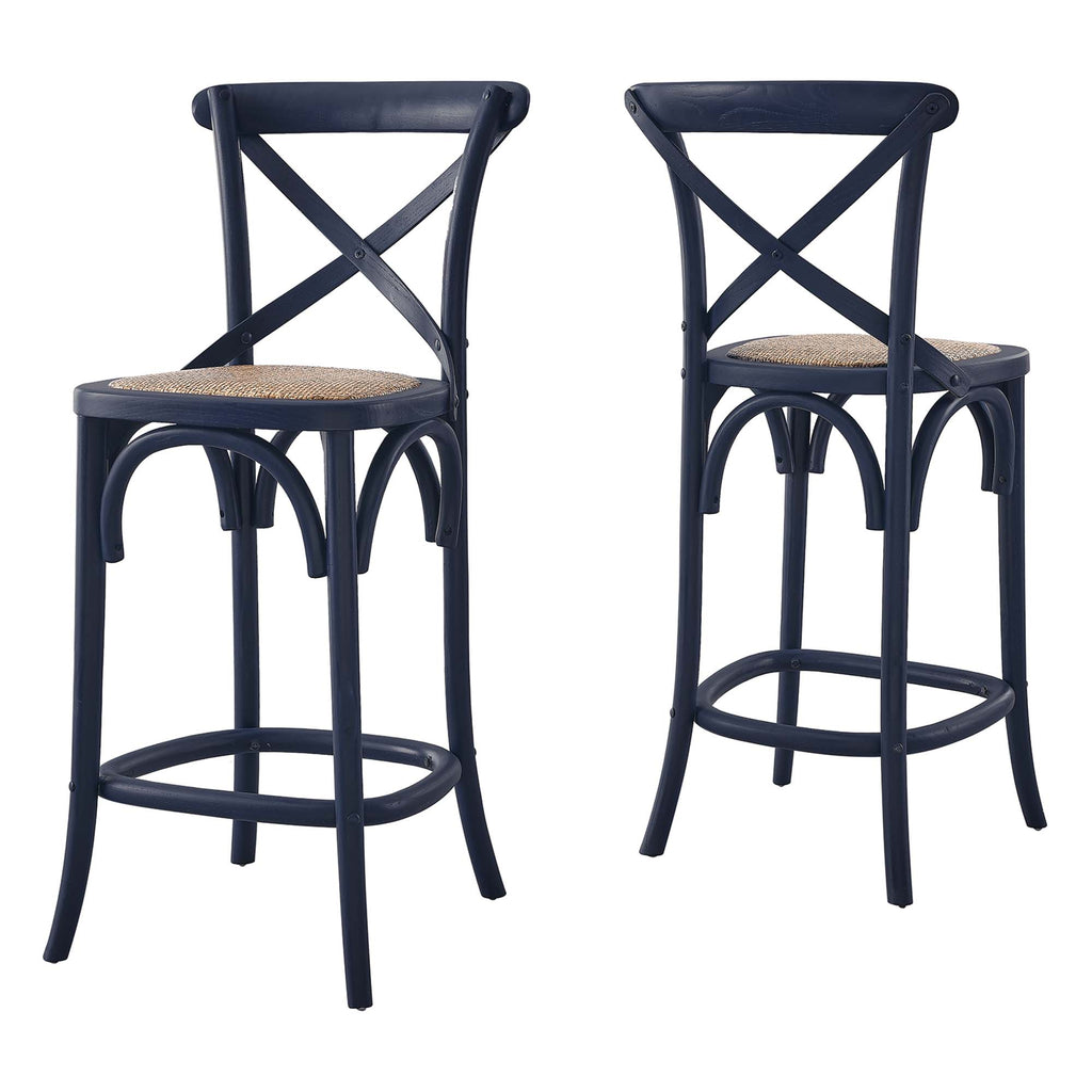 Gear Counter Stool - Midnight Blue (EEI-5667-MID)