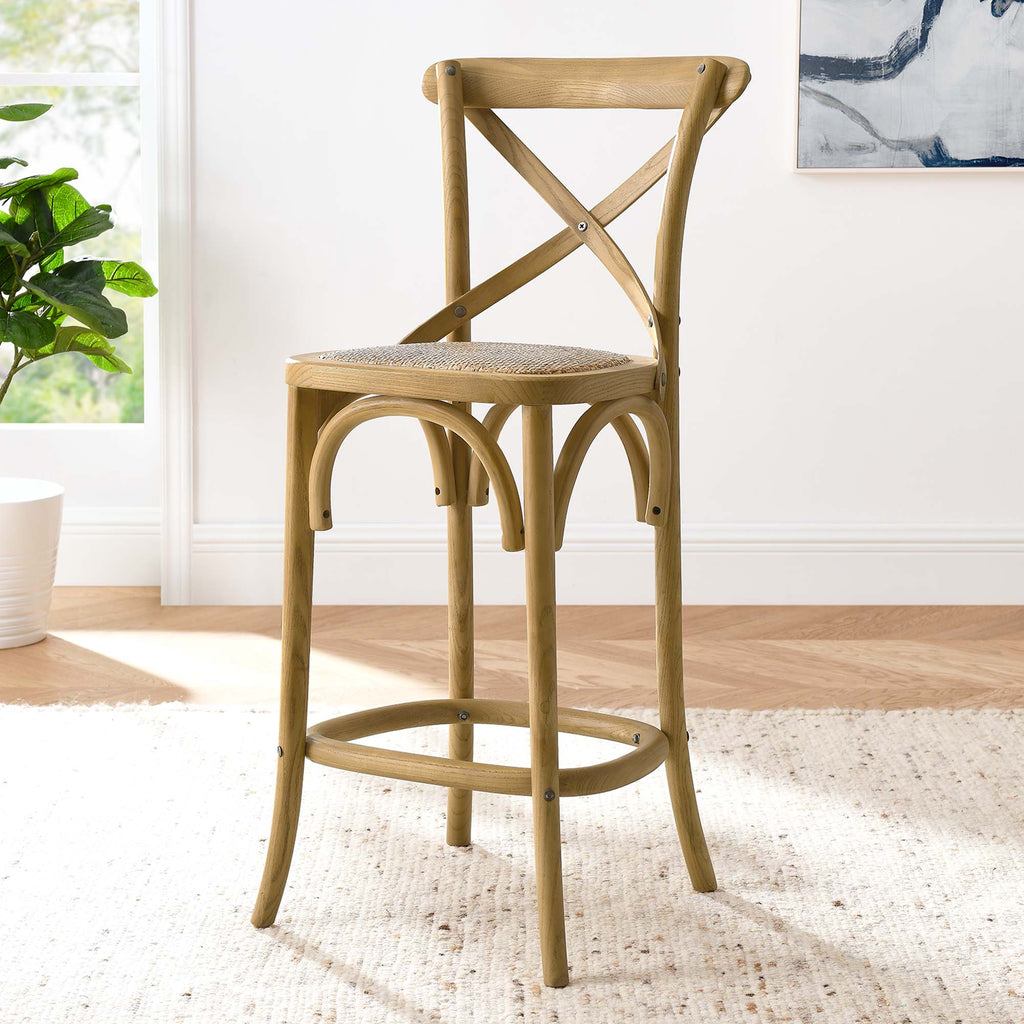 Gear Counter Stool - Natural (EEI-5667-NAT)