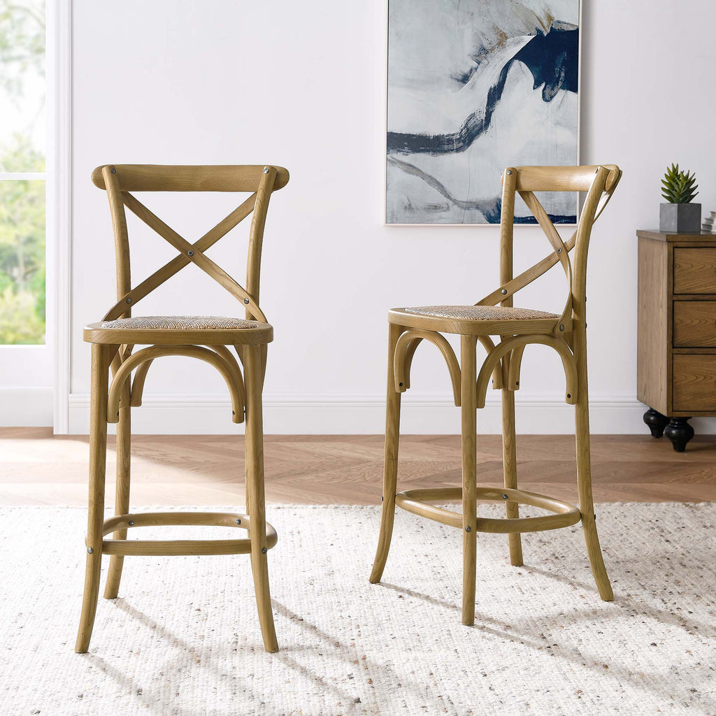Gear Counter Stool - Natural (EEI-5667-NAT)