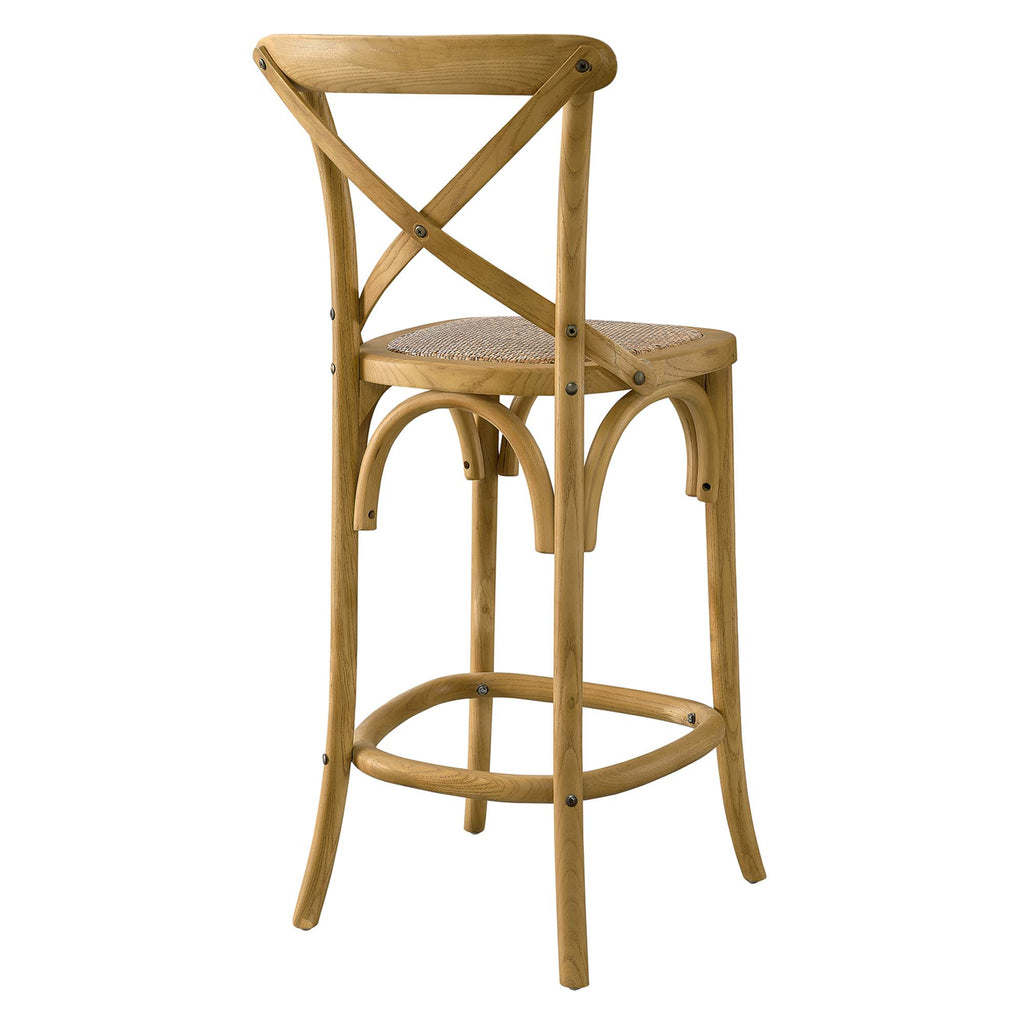 Gear Counter Stool - Natural (EEI-5667-NAT)