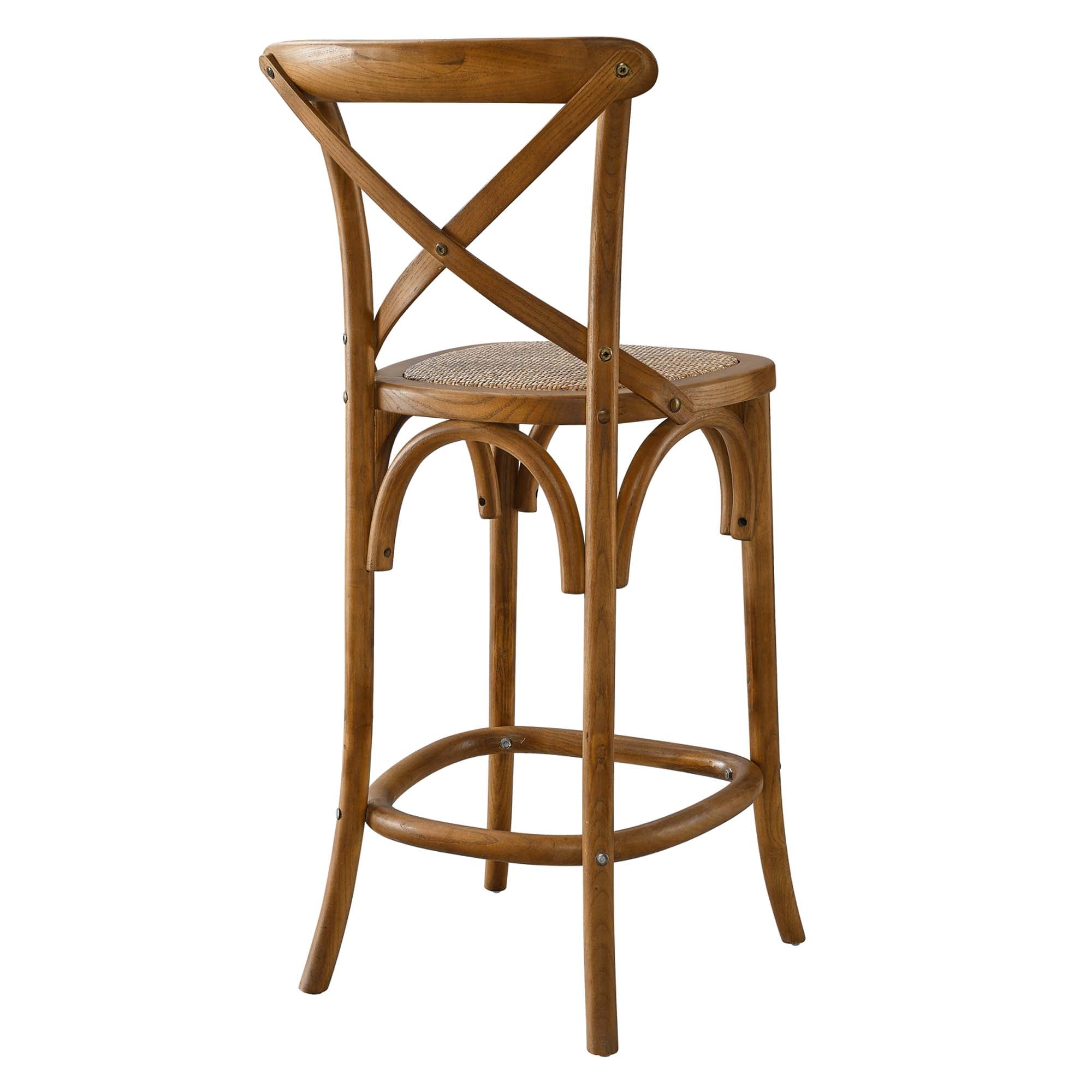 Gear Counter Stool - Walnut (EEI-5667-WAL)