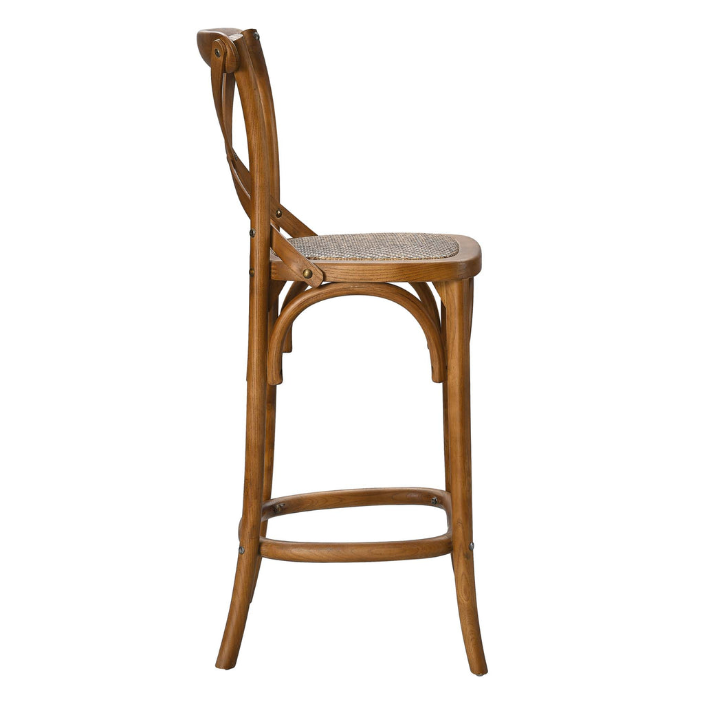 Gear Counter Stool - Walnut (EEI-5667-WAL)
