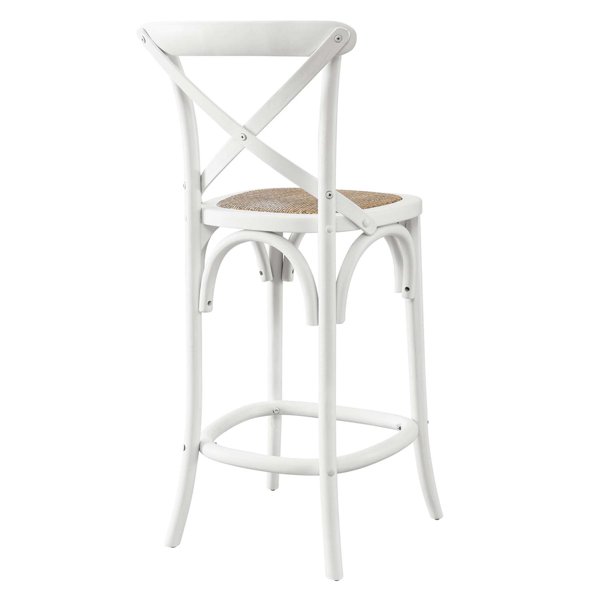 Gear Counter Stool - White (EEI-5667-WHI)