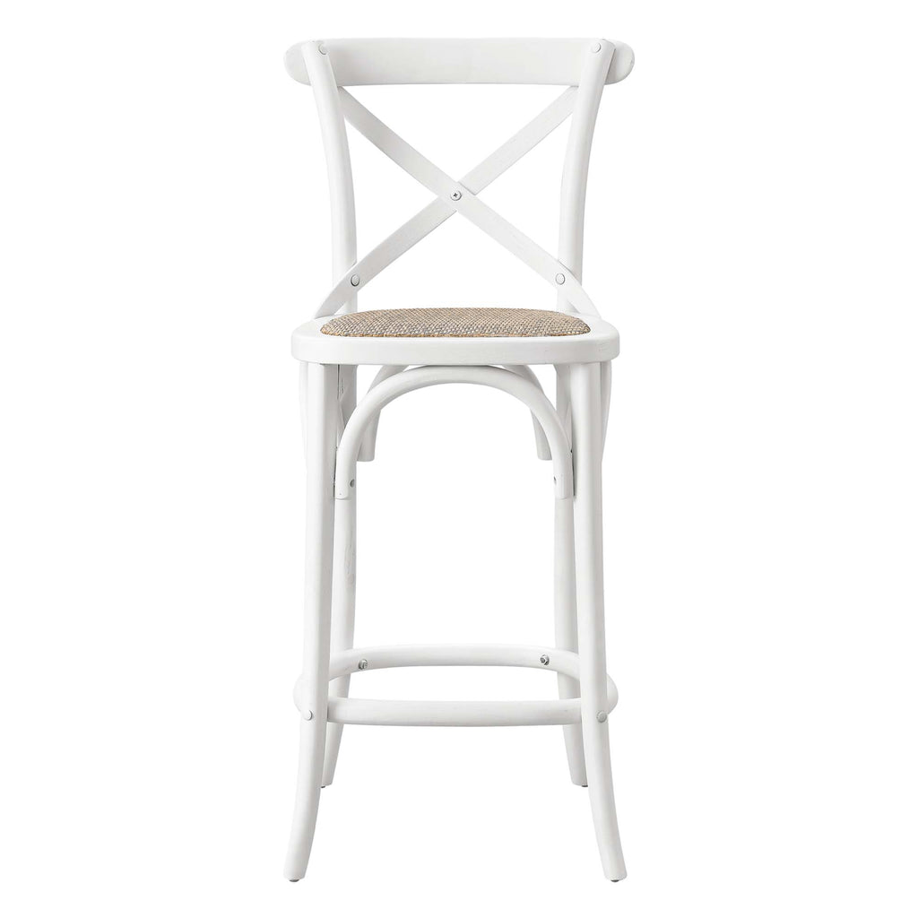 Gear Counter Stool - White (EEI-5667-WHI)