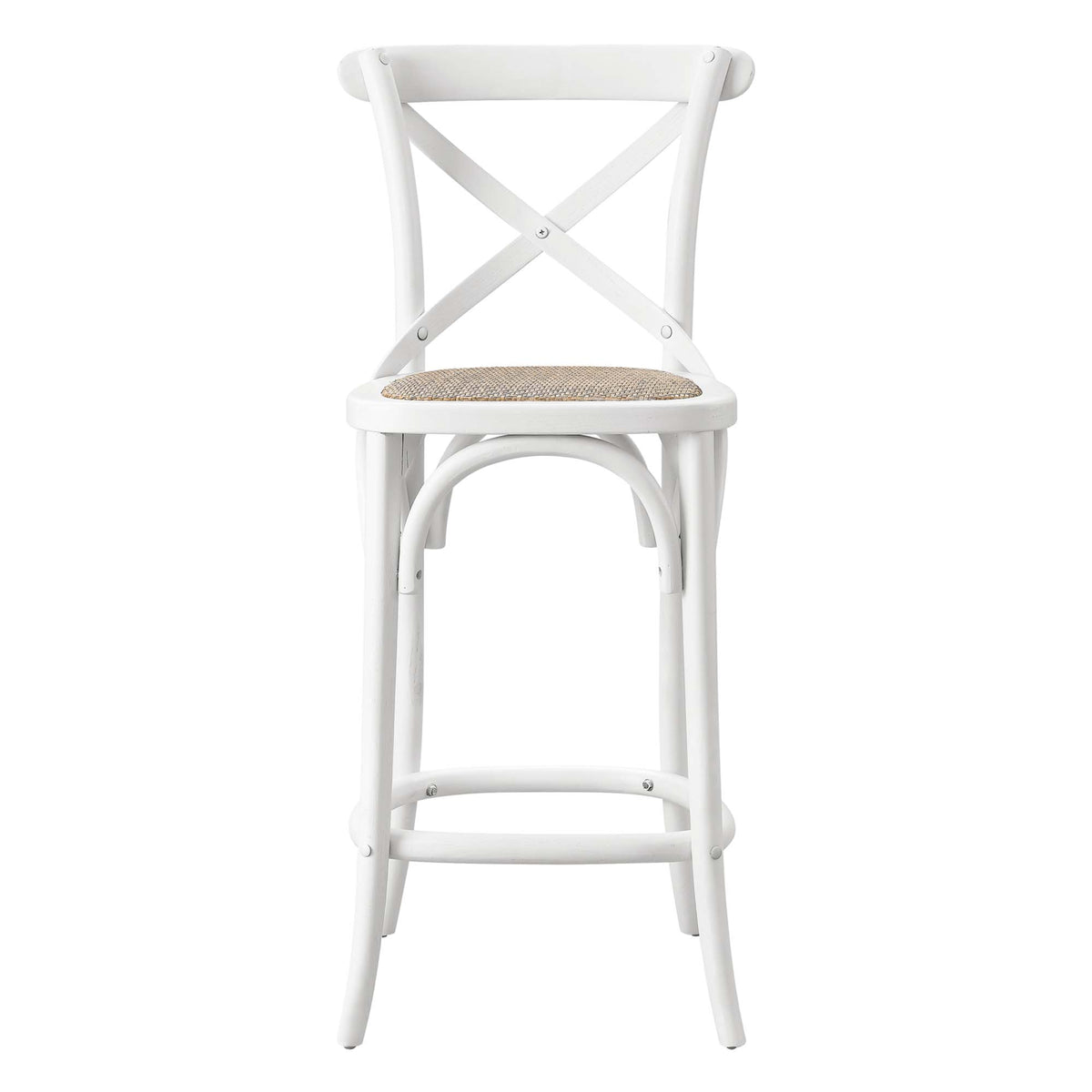 Gear Counter Stool - White (EEI-5667-WHI)