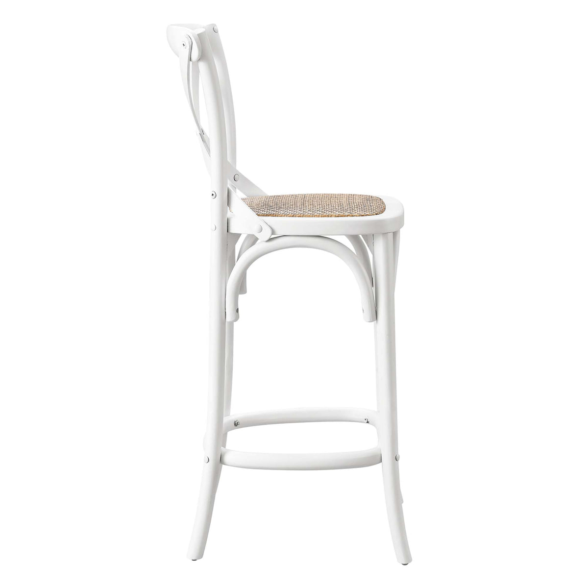 Gear Counter Stool - White (EEI-5667-WHI)