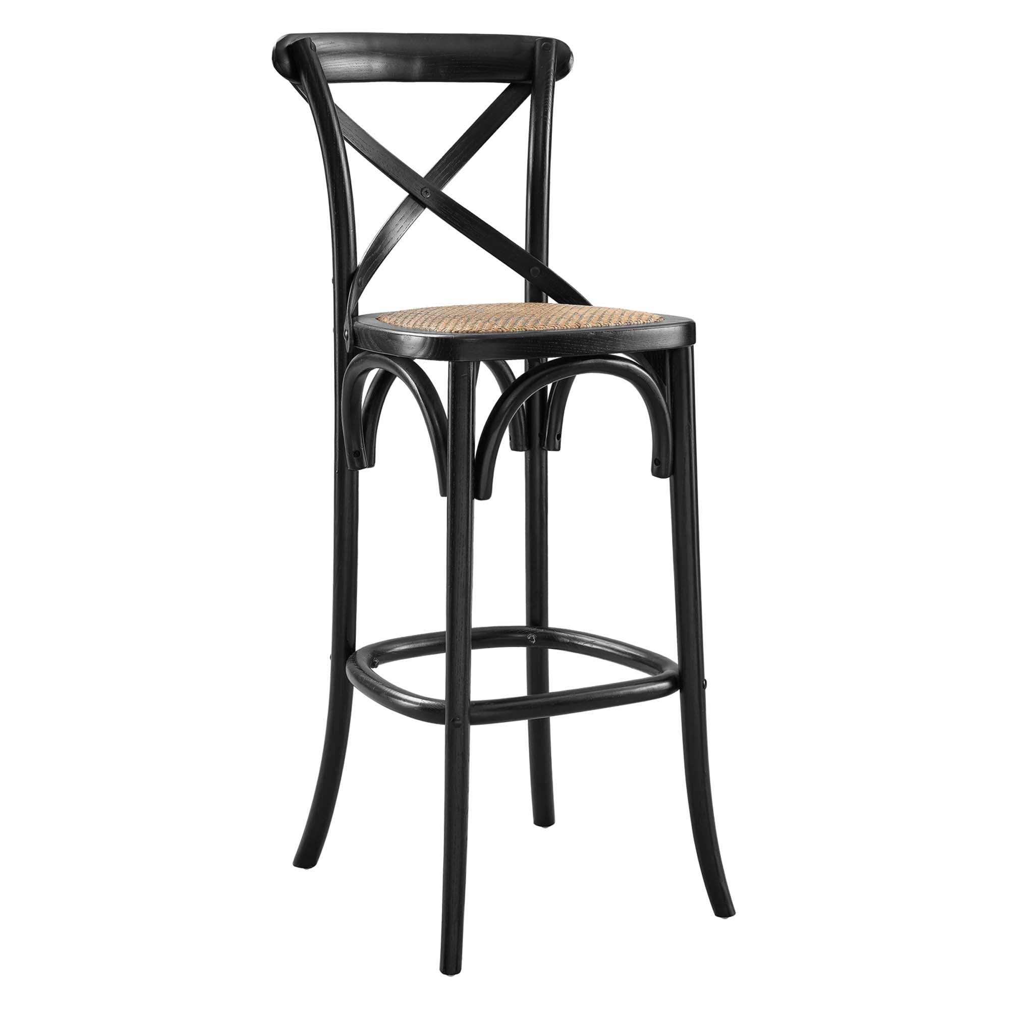 Gear Bar Stool - Black (EEI-5668-BLK)